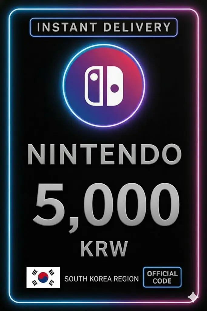 Tarjeta eShop de Nintendo - 5.000 KRW (Corea del Sur) Tarjeta eShop de Nintendo - 5.000 KRW (Corea del Sur)