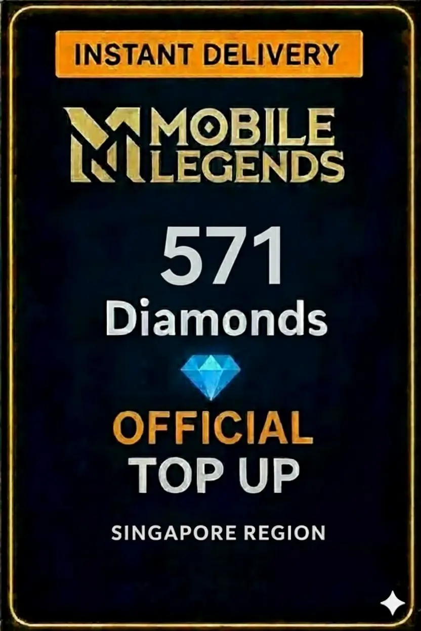 Mobile Legends - 571 Diamonds Top-Up (Singapore) Mobile Legends - 571 Diamonds Top-Up (Singapore)