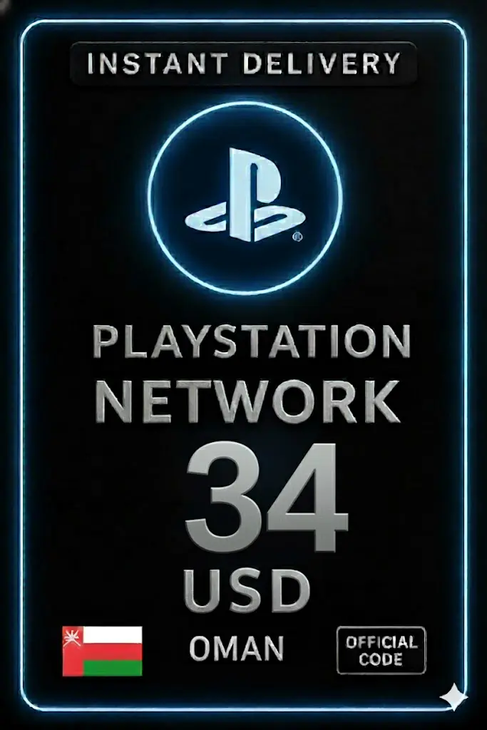 Tarjeta PSN Omán - 34$ (OM) Tarjeta PSN Omán - 34$ (OM)
