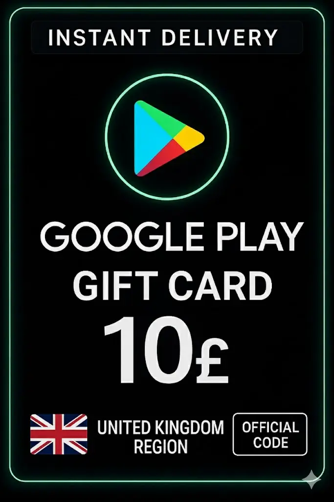 Google Play-presentkort - Förenade kungariket 10 £ Google Play-presentkort - Förenade kungariket 10 £