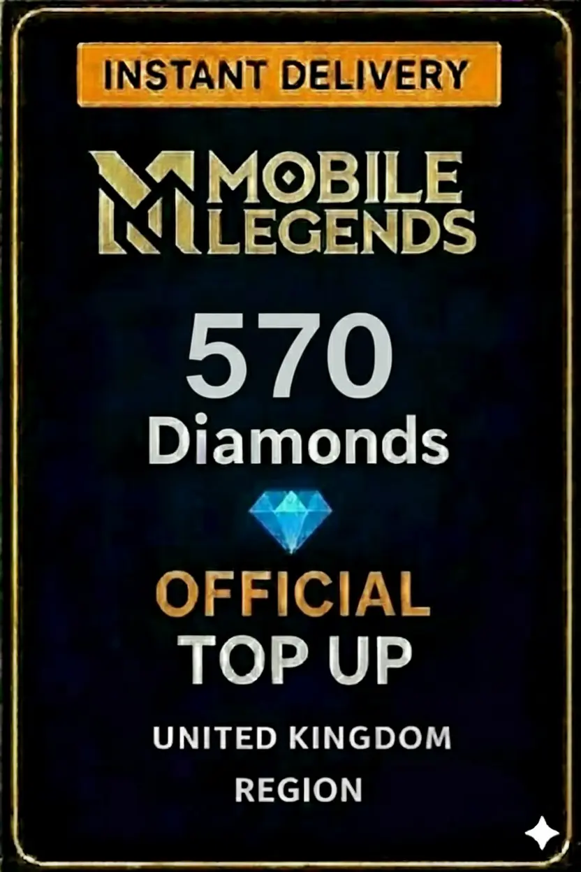 Mobile Legends - 570 Diamonds Top-Up (UK) Mobile Legends - 570 Diamonds Top-Up (UK)