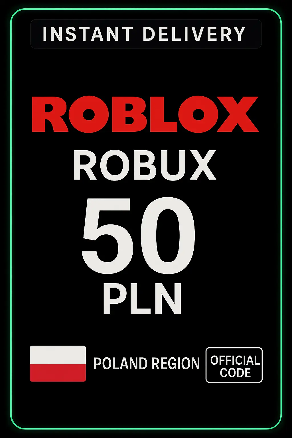 Roblox 50 PLN Game Card (PL) Roblox 50 PLN Game Card (PL)
