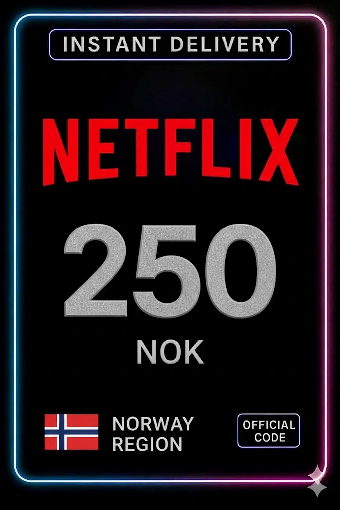 Thẻ quà tặng Netflix 250 NOK Thẻ quà tặng Netflix 250 NOK