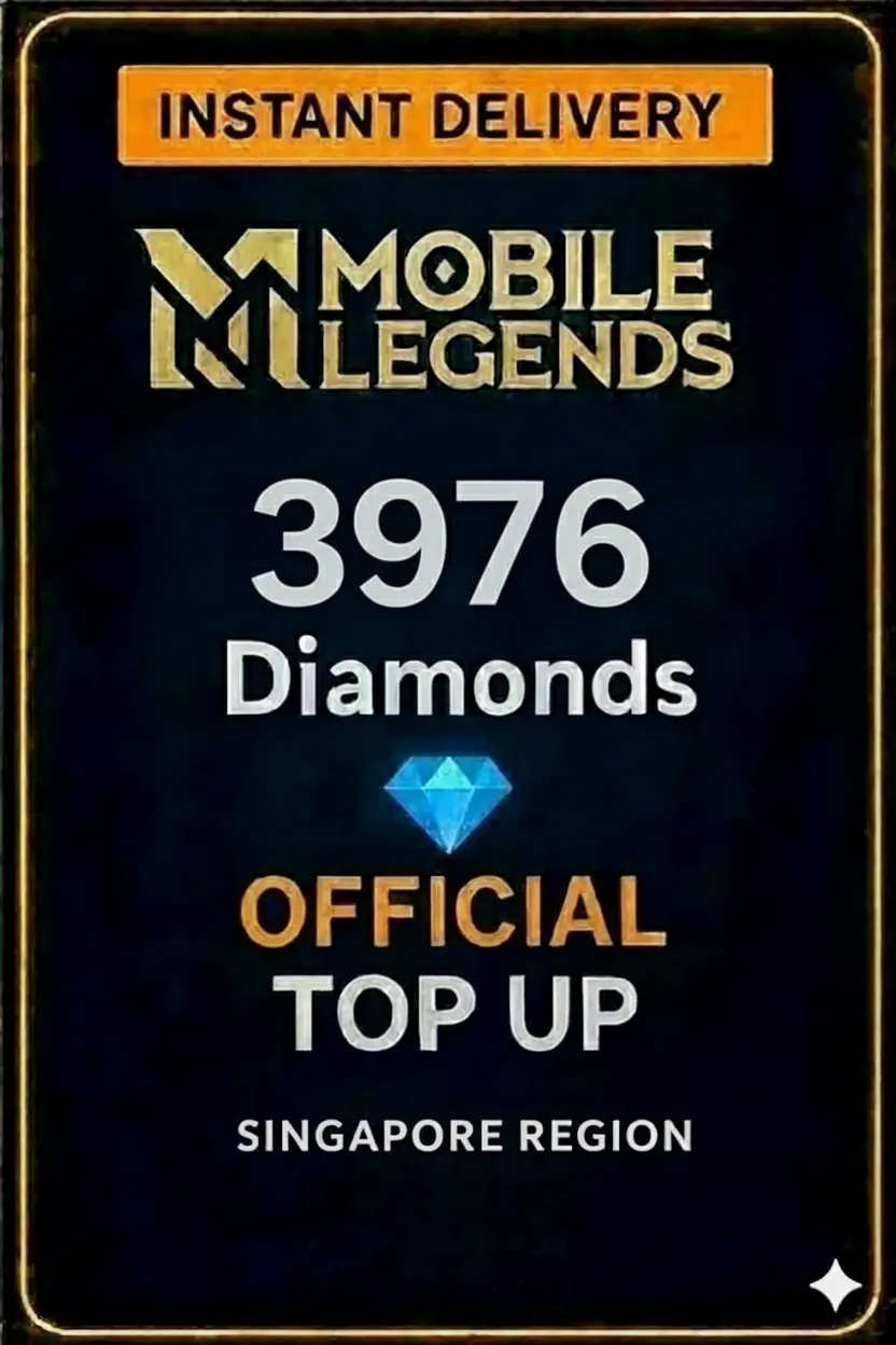 Mobile Legends - 3976 Diamonds Top-Up (Singapore) Mobile Legends - 3976 Diamonds Top-Up (Singapore)