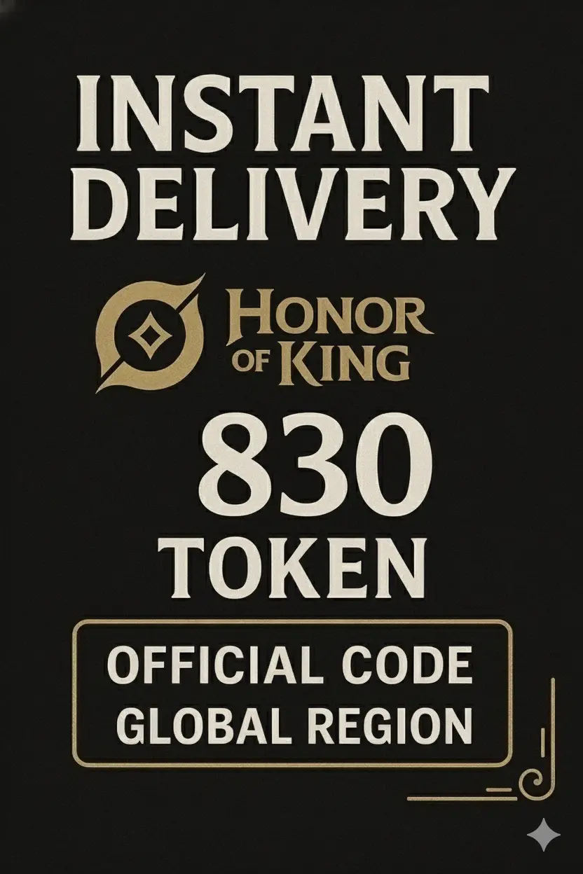 Honor of Kings 830 Tokens (Global) Honor of Kings 830 Tokens (Global)