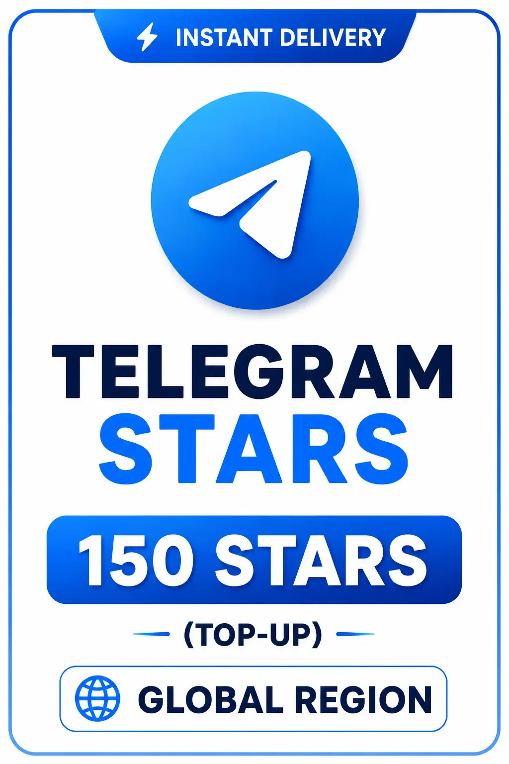 Telegram - 150 Stars (Top-Up) Telegram - 150 Stars (Top-Up)