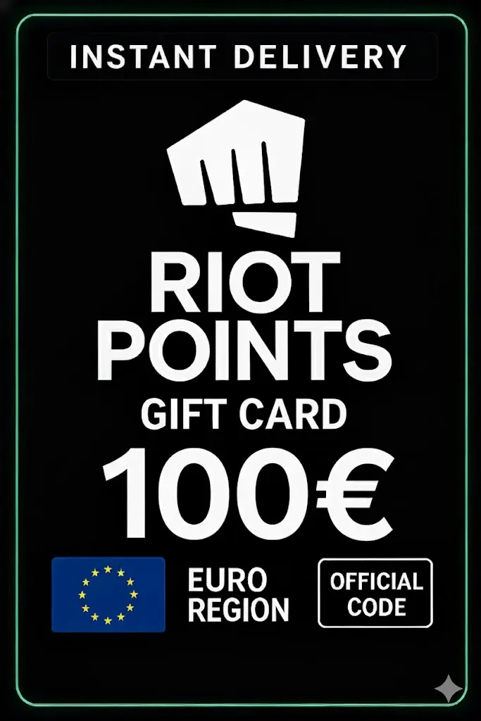 Riot Points 100 Euro Dárková karta Riot Points 100 Euro Dárková karta