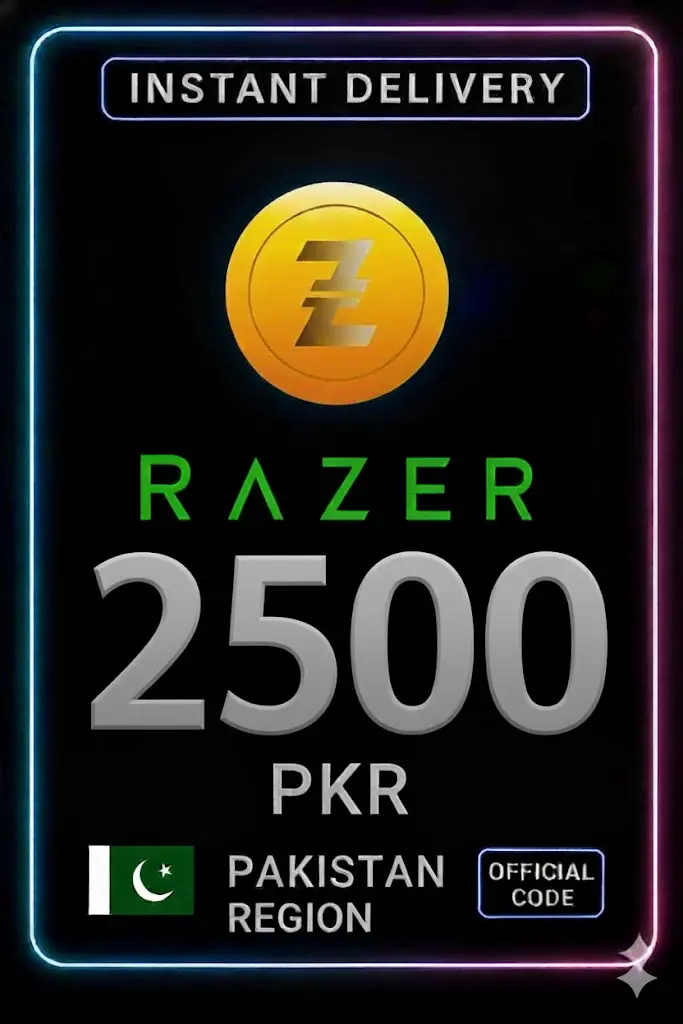 Razer Gold Пакистан PKR 2500 Razer Gold Пакистан PKR 2500