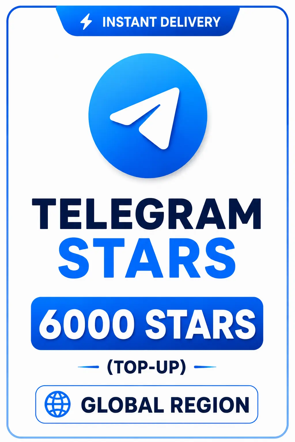 Telegram - 6000 Stars (Top-Up) Telegram - 6000 Stars (Top-Up)