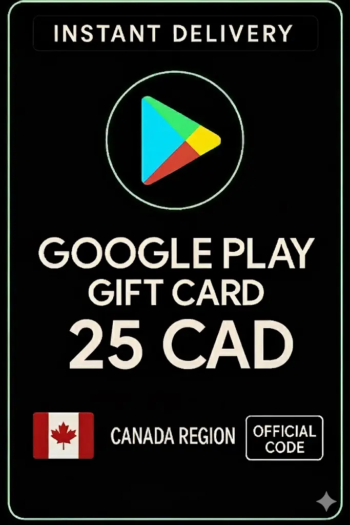 Kartu Hadiah Google Play - Kanada 25 CAD Kartu Hadiah Google Play - Kanada 25 CAD