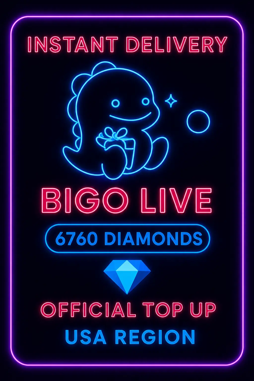 Bigo Live - 6760 Diamonds (Top-Up) (US) Bigo Live - 6760 Diamonds (Top-Up) (US)