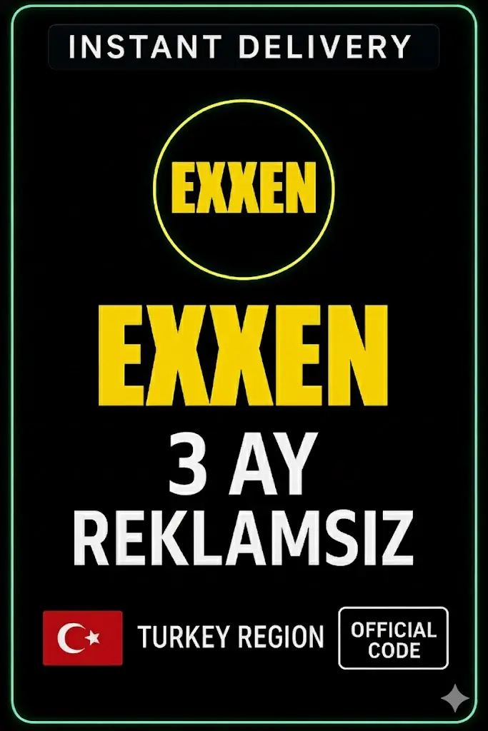 Exxen 3 Ay Üyelik (Reklam Yok) Exxen 3 Ay Üyelik (Reklam Yok)