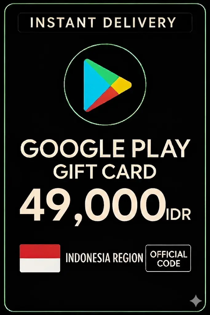 Google Play Gift Card - Индонезия IDR 49.000 Google Play Gift Card - Индонезия IDR 49.000