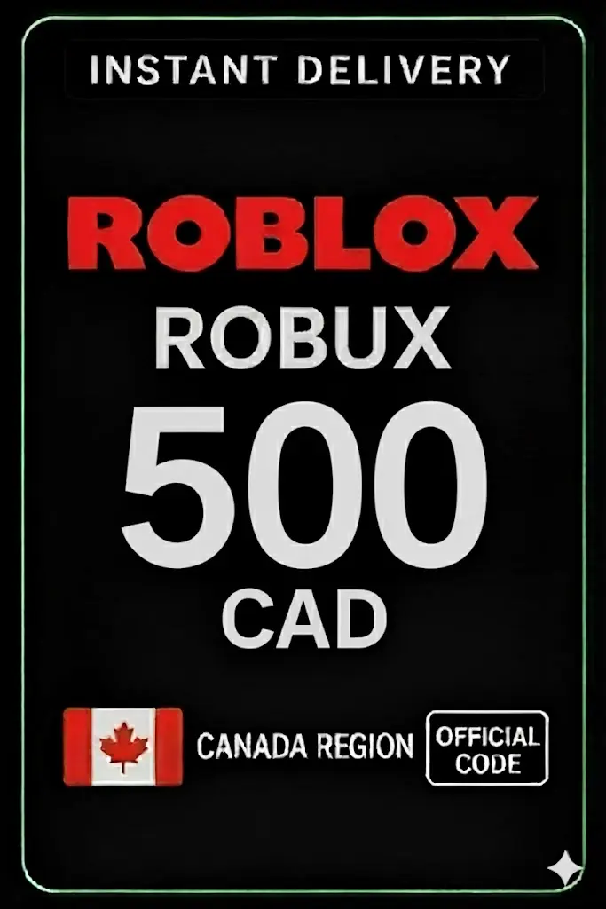 Roblox 500 CAD игрова карта (Канада) Roblox 500 CAD игрова карта (Канада)