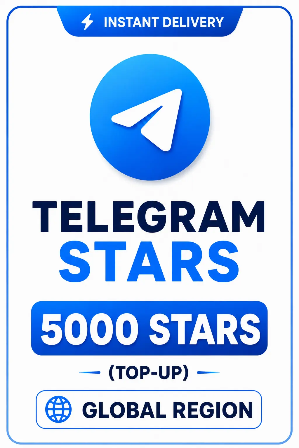 Telegram - 5000 Stars (Top-Up) Telegram - 5000 Stars (Top-Up)