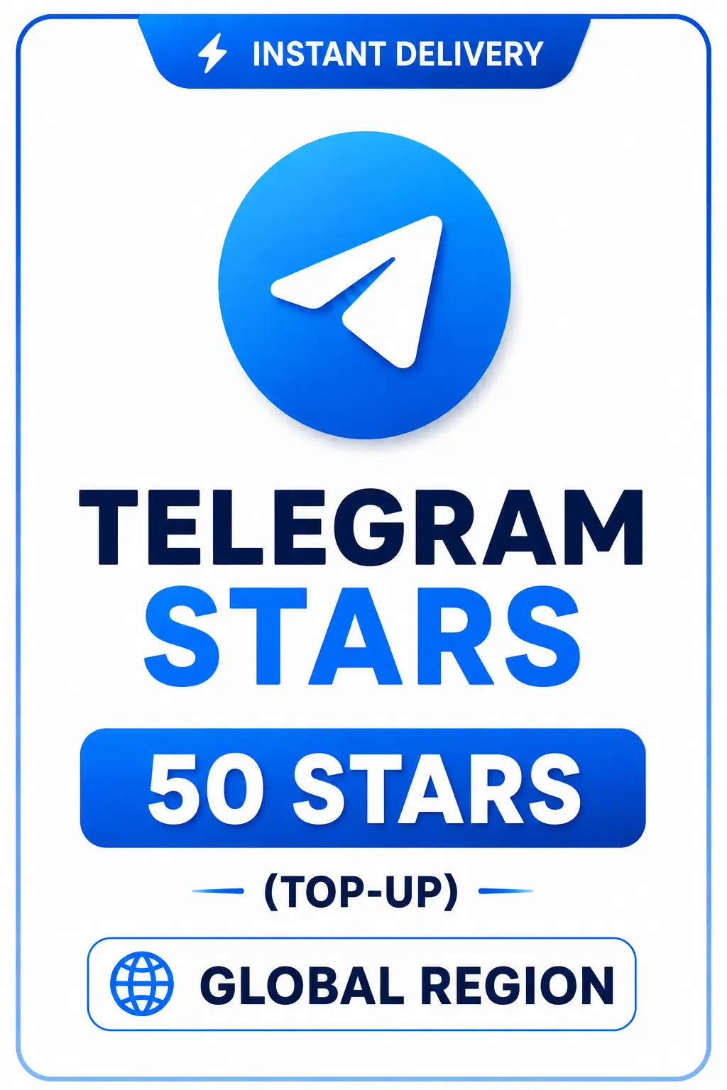 Telegram - 50 Stars (Top-Up) Telegram - 50 Stars (Top-Up)