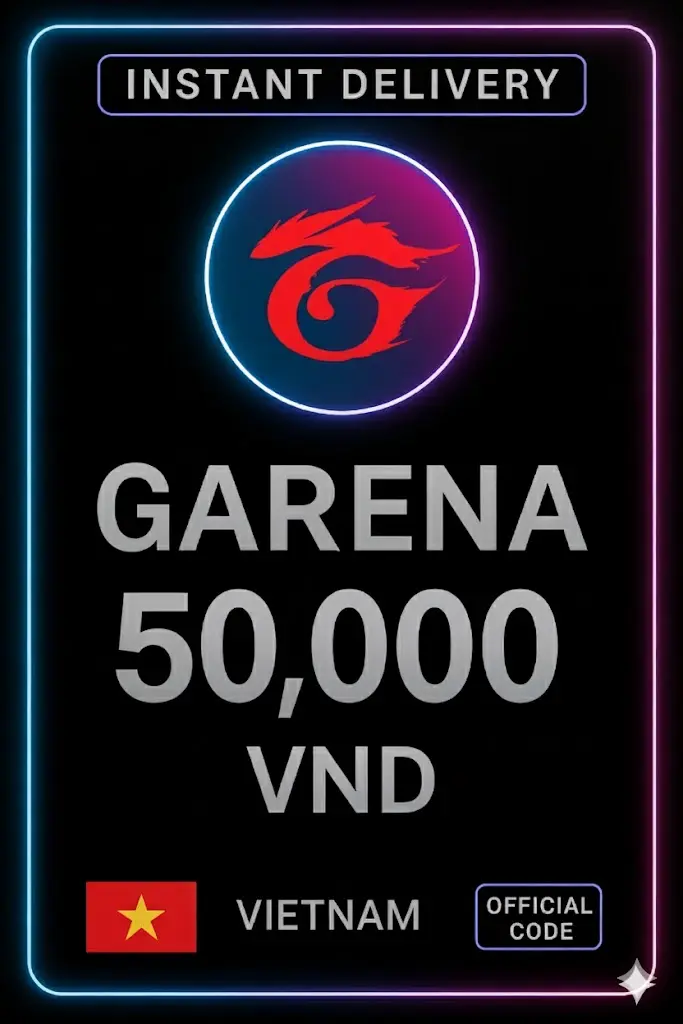 Garena Shells 50.000 VND (VD) Garena Shells 50.000 VND (VD)