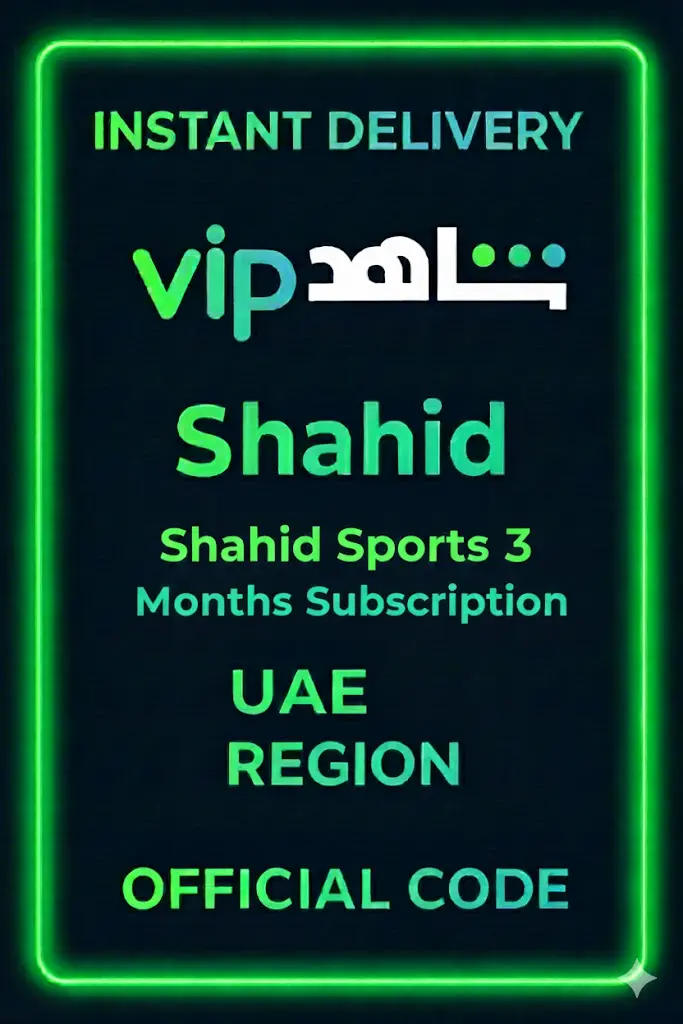 Shahid Sports & 3 Months Subscription - (UAE) Shahid Sports & 3 Months Subscription - (UAE)