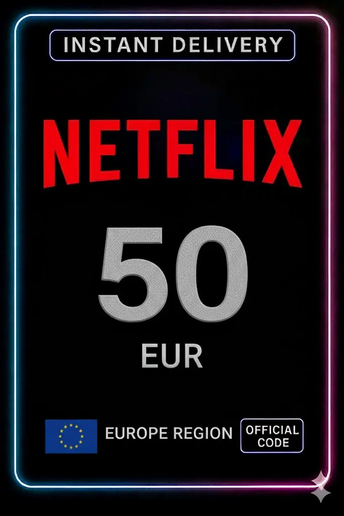 Подаръчен ваучер на Netflix 50 евро Подаръчен ваучер на Netflix 50 евро