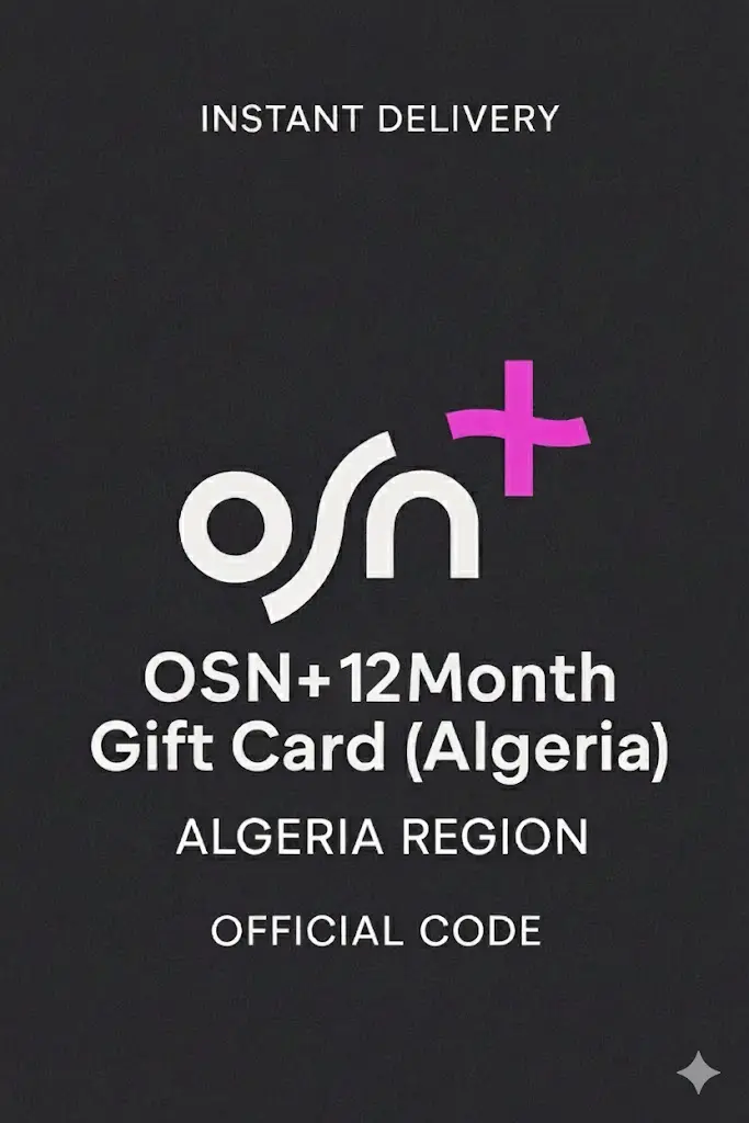 OSN+ 12 månaders presentkort (Algeriet) OSN+ 12 månaders presentkort (Algeriet)