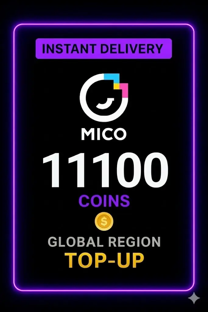 Mico Live - 11100 Coins Top-Up (Global) Mico Live - 11100 Coins Top-Up (Global)