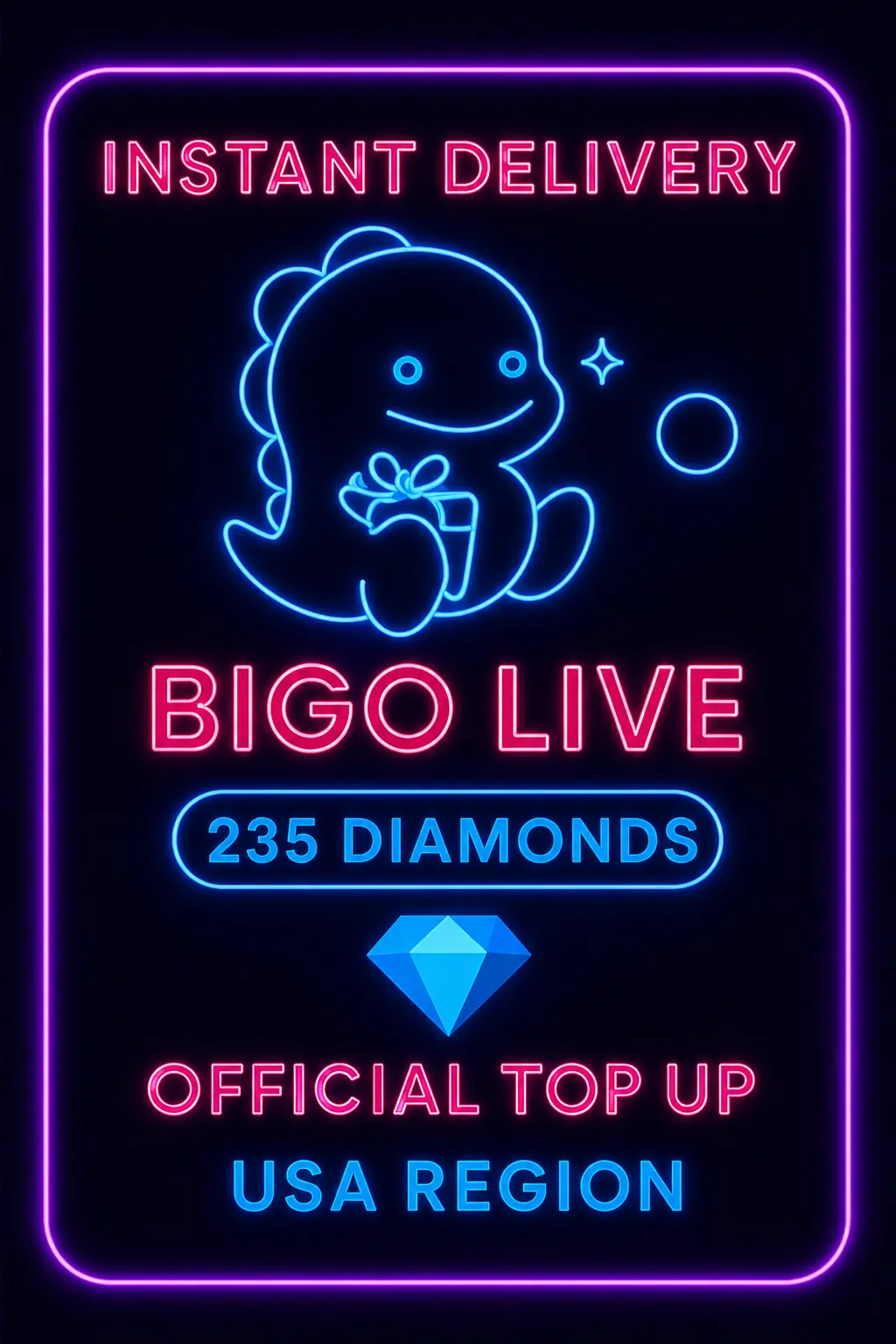 Bigo Live - 235 Diamonds (Top-Up) (US) Bigo Live - 235 Diamonds (Top-Up) (US)