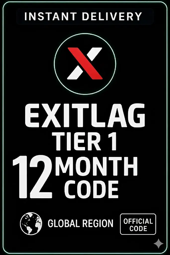 Exitlag 12 Month (Tier 1) Check description for region restrictions. Exitlag 12 Month (Tier 1) Check description for region restrictions.