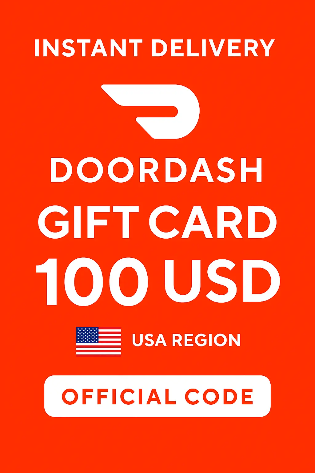 DoorDash Gift Cards - 100$ DoorDash Gift Cards - 100$