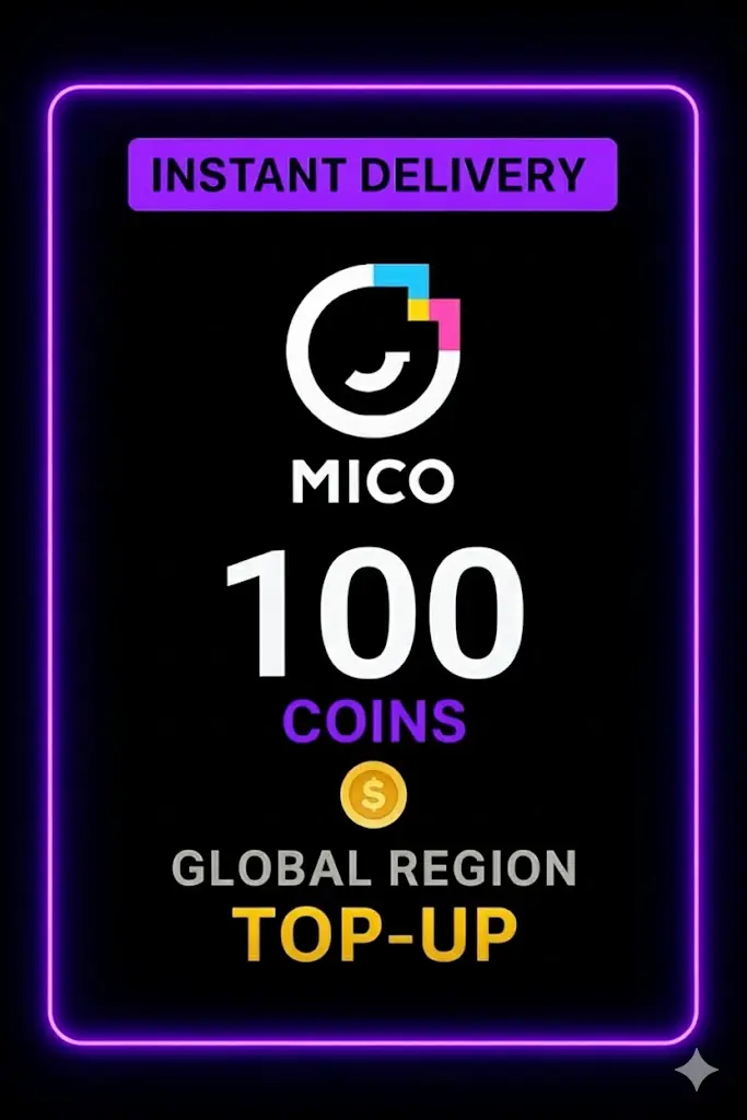 Mico Live - 100 Coins Top-Up (Global) Mico Live - 100 Coins Top-Up (Global)