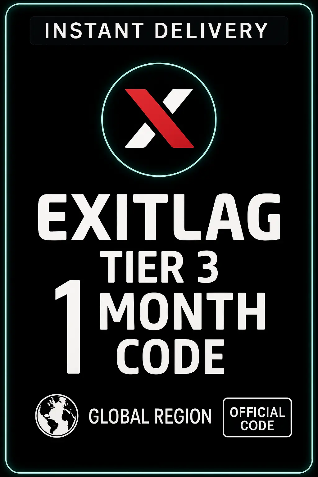 Exitlag 1 Month (Tier 3) Check description for region restrictions. Exitlag 1 Month (Tier 3) Check description for region restrictions.