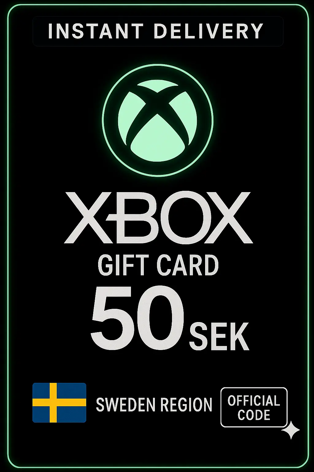 بطاقة هدايا XBox Live سويدية - 50 كرونة سويدية بطاقة هدايا XBox Live سويدية - 50 كرونة سويدية