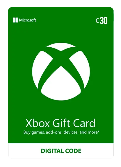Xbox Live Gift Card 30 Euro Wallet	