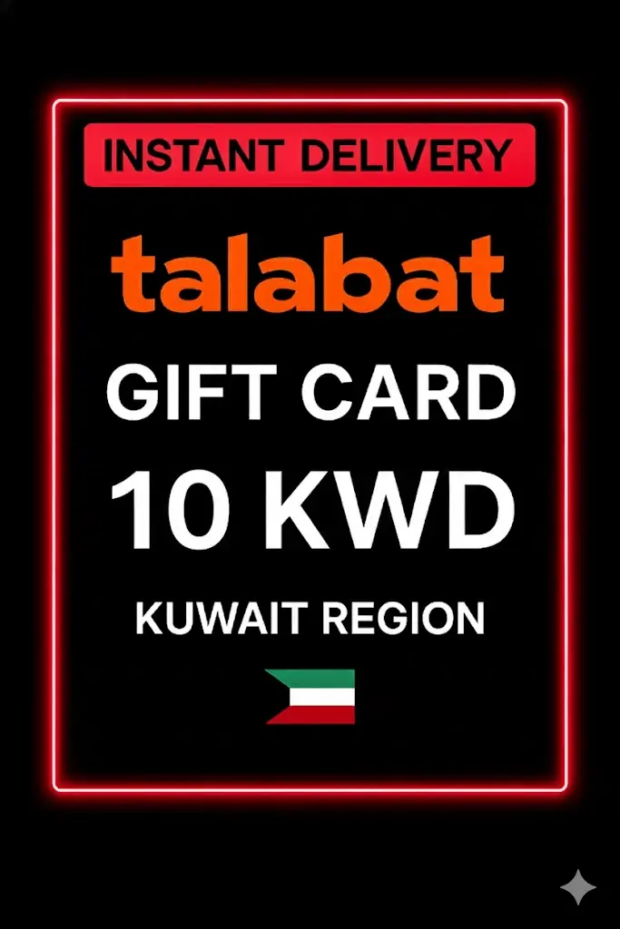 Talabat gavekort Kuwait - 10 KWD Talabat gavekort Kuwait - 10 KWD