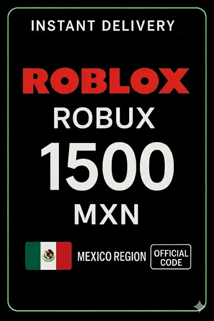 Roblox 1500 MXN Game Card (MX) Roblox 1500 MXN Game Card (MX)