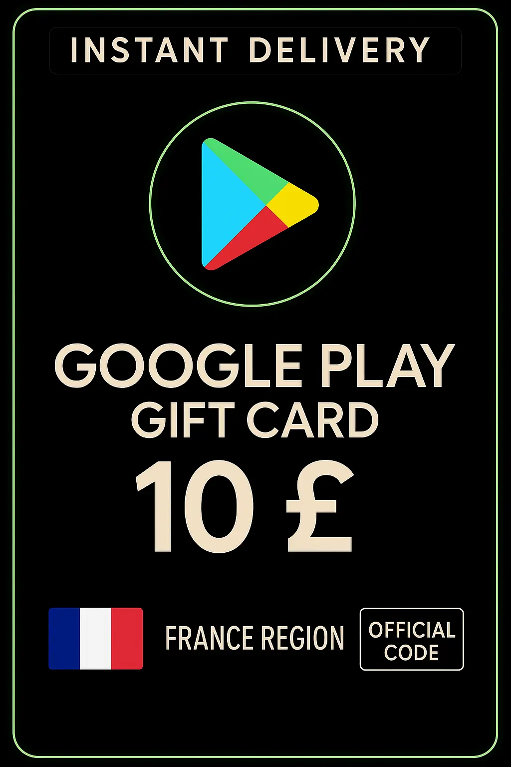 Google Play-gavekort - Frankrig 10 € (FR) Google Play-gavekort - Frankrig 10 € (FR)