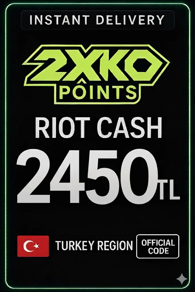 2XKO - KO-poäng 2450 TL Riot Cash 2XKO - KO-poäng 2450 TL Riot Cash