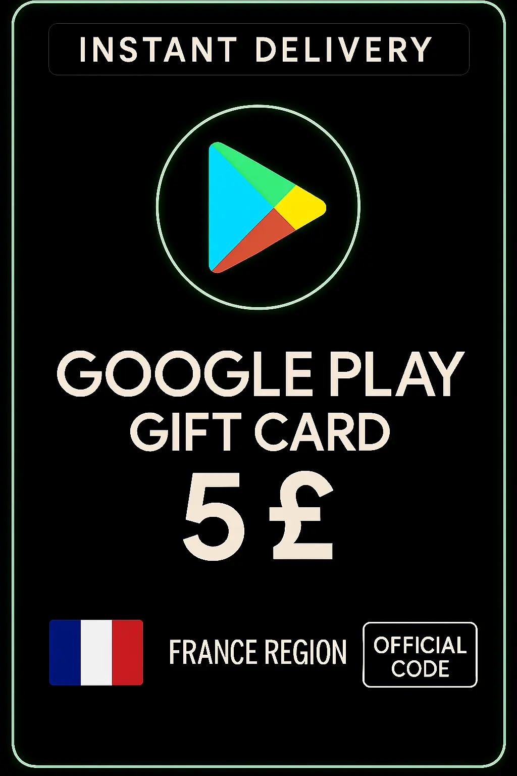 Google Play gavekort - Frankrig 5 € (FR) Google Play gavekort - Frankrig 5 € (FR)