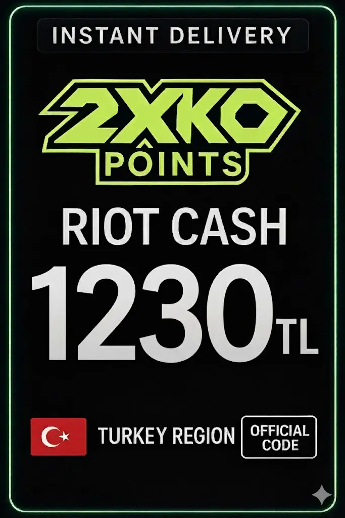 2XKO - KO Poäng 1230 TL Riot Cash 2XKO - KO Poäng 1230 TL Riot Cash