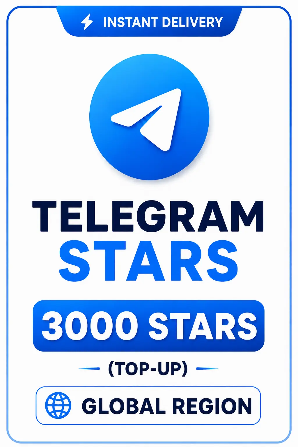 Telegram - 3000 Stars (Top-Up) Telegram - 3000 Stars (Top-Up)