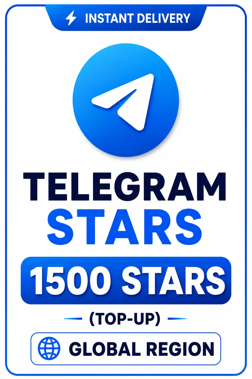Telegram - 1500 Stars (Top-Up) Telegram - 1500 Stars (Top-Up)