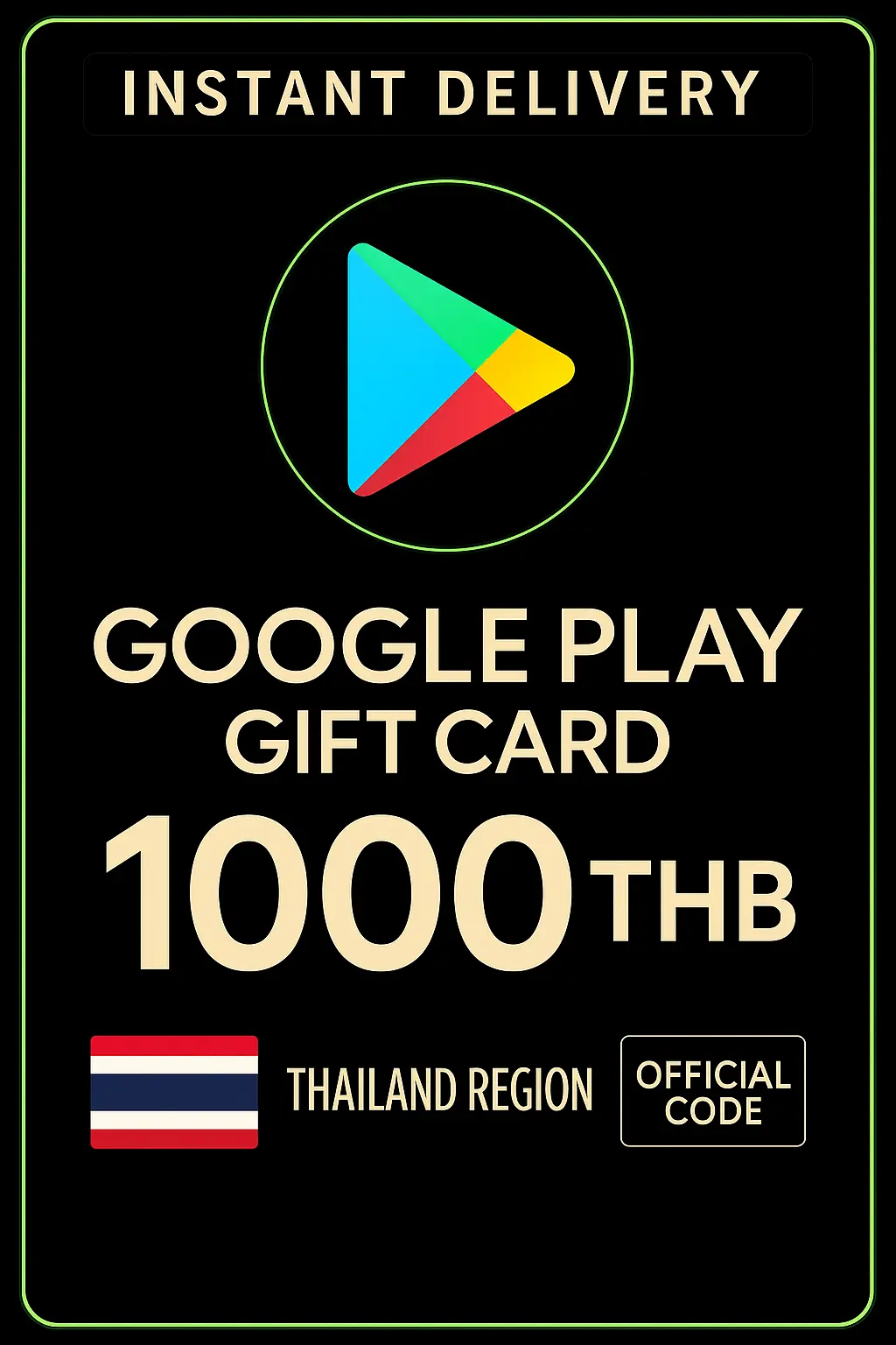 Google Play Gift Card - Thailand THB 1000 Google Play Gift Card - Thailand THB 1000