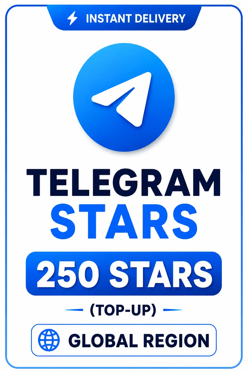 Telegram - 250 Stars (Top-Up) Telegram - 250 Stars (Top-Up)