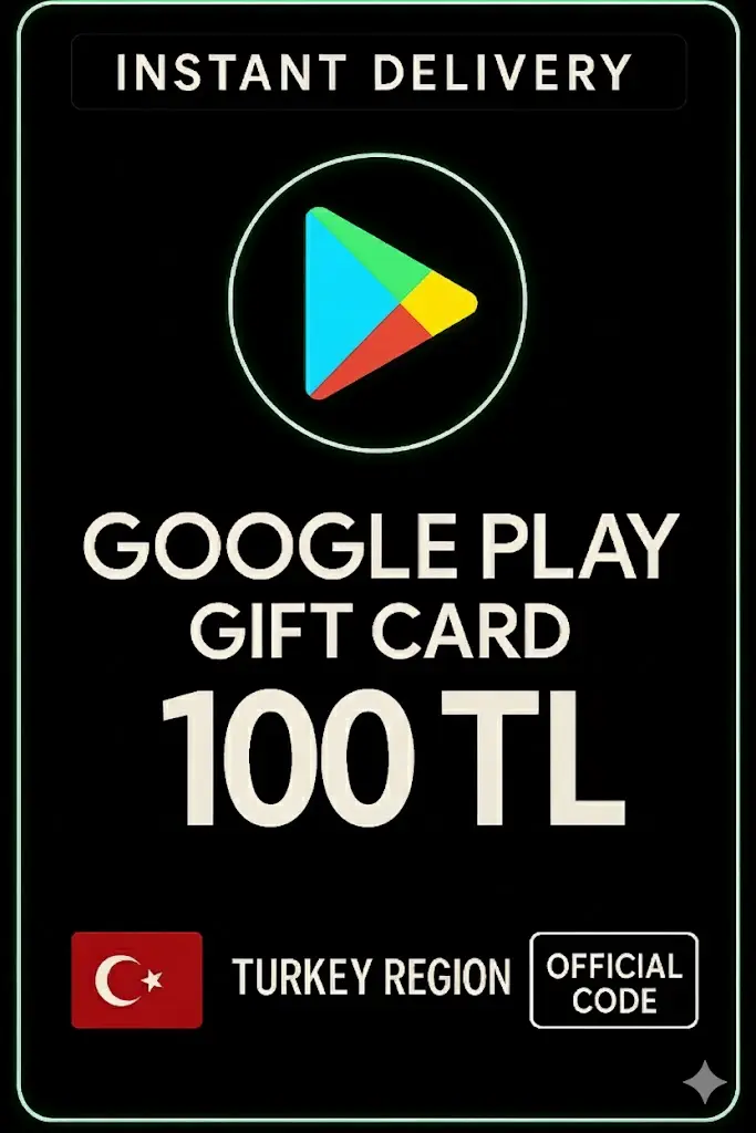 Google Play hediye kodu 100 TRY Google Play hediye kodu 100 TRY