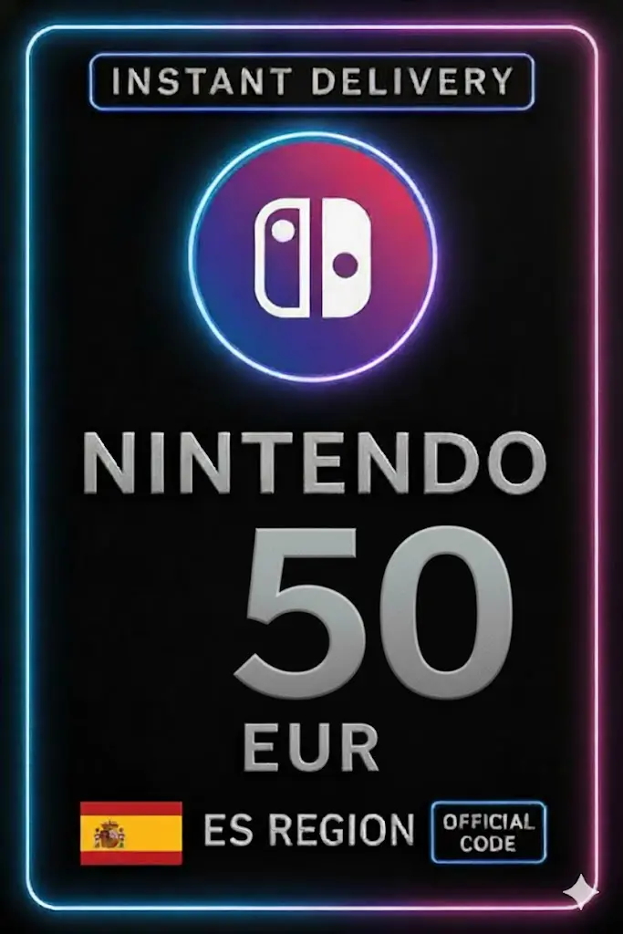 Cartão eShop da Nintendo - 50€ (Espanha) Cartão eShop da Nintendo - 50€ (Espanha)