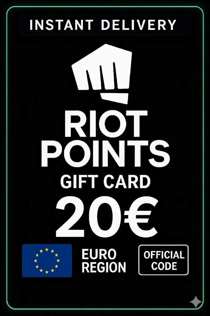 Riot Points EU NORDIC/EAST 20 Euro Riot Points EU NORDIC/EAST 20 Euro