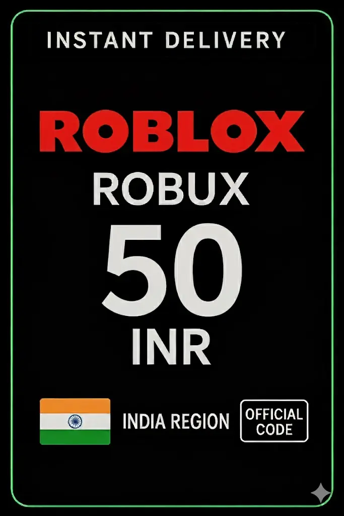 Roblox 50 INR Game Card (IN) Roblox 50 INR Game Card (IN)