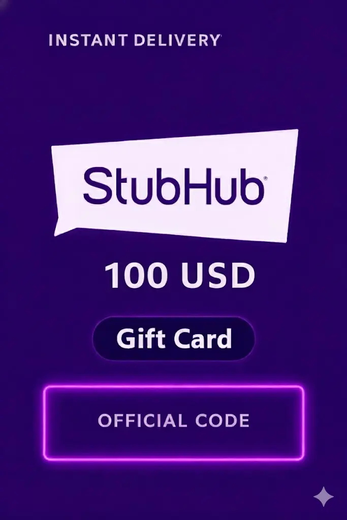 StubHub Gift Cards - 100$ StubHub Gift Cards - 100$