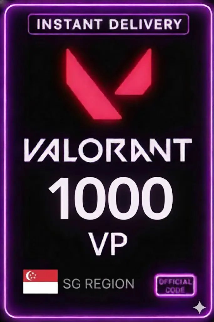 Valorant Points - 1000 VP (Singapore) Valorant Points - 1000 VP (Singapore)