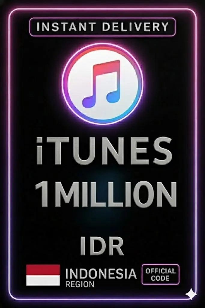 iTunes подаръчна карта Индонезия - 1.000.000 IDR iTunes подаръчна карта Индонезия - 1.000.000 IDR
