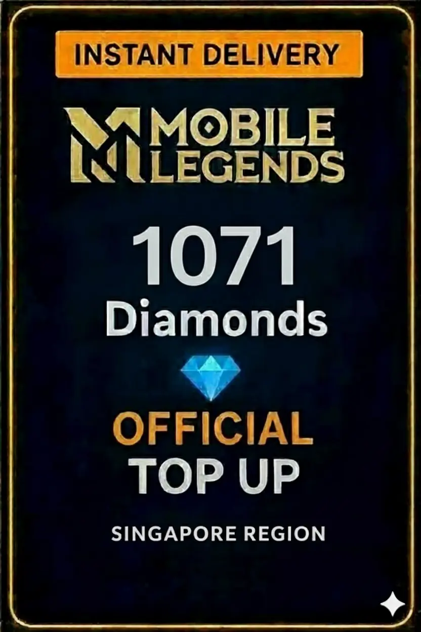 Mobile Legends - 1071 Diamonds Top-Up (Singapore) Mobile Legends - 1071 Diamonds Top-Up (Singapore)